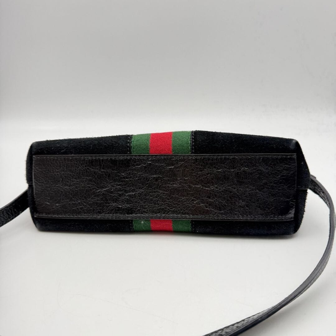 Black suede Ophidia shoulder bag Shoulder bags Gucci 
