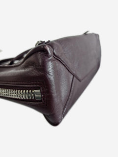 Burgundy Papier Zip Around mini tote Tote Bags Balenciaga 