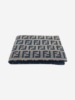 Blue Zuccino canvas wallet Wallet Fendi 