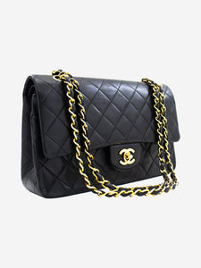 Chanel Black medium lambskin vintage 1986 Classic Double Flap