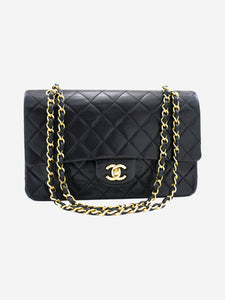 Chanel Black medium lambskin vintage 1986 Classic Double Flap