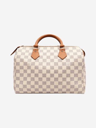 Cream 2012 Damier Azure Speedy 30 bag Top Handle Bags Louis Vuitton 