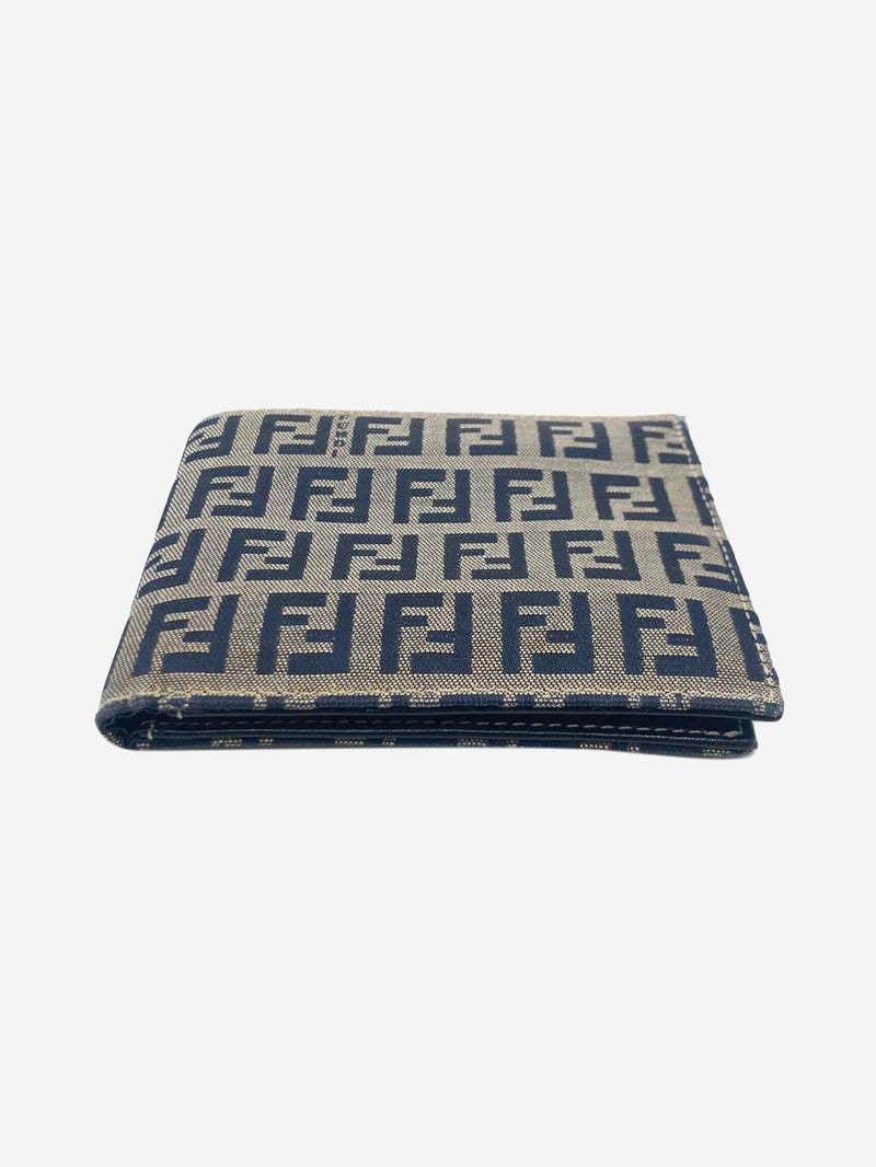 Blue Zuccino canvas wallet Wallet Fendi 