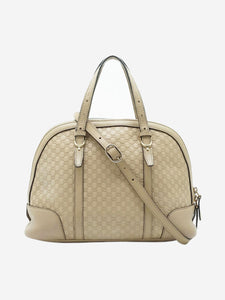 Gucci Gucci Neutral Guccissima Dome top handle bag