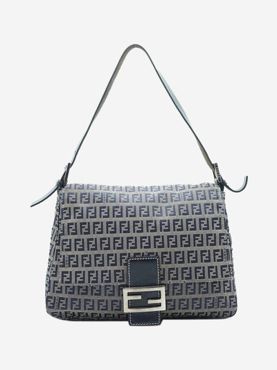 Blue and grey Zucchino Mama Baguette bag Shoulder bags Fendi 