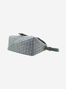 Fendi Blue and grey Zucchino Mama Baguette bag