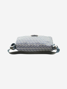 Fendi Blue and grey Zucchino Mama Baguette bag