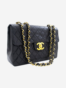 Chanel Black vintage 1994-96 maxi lambskin Classic single flap bag