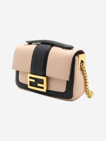 Blush and black two-tone mini Baguette bag alternate image