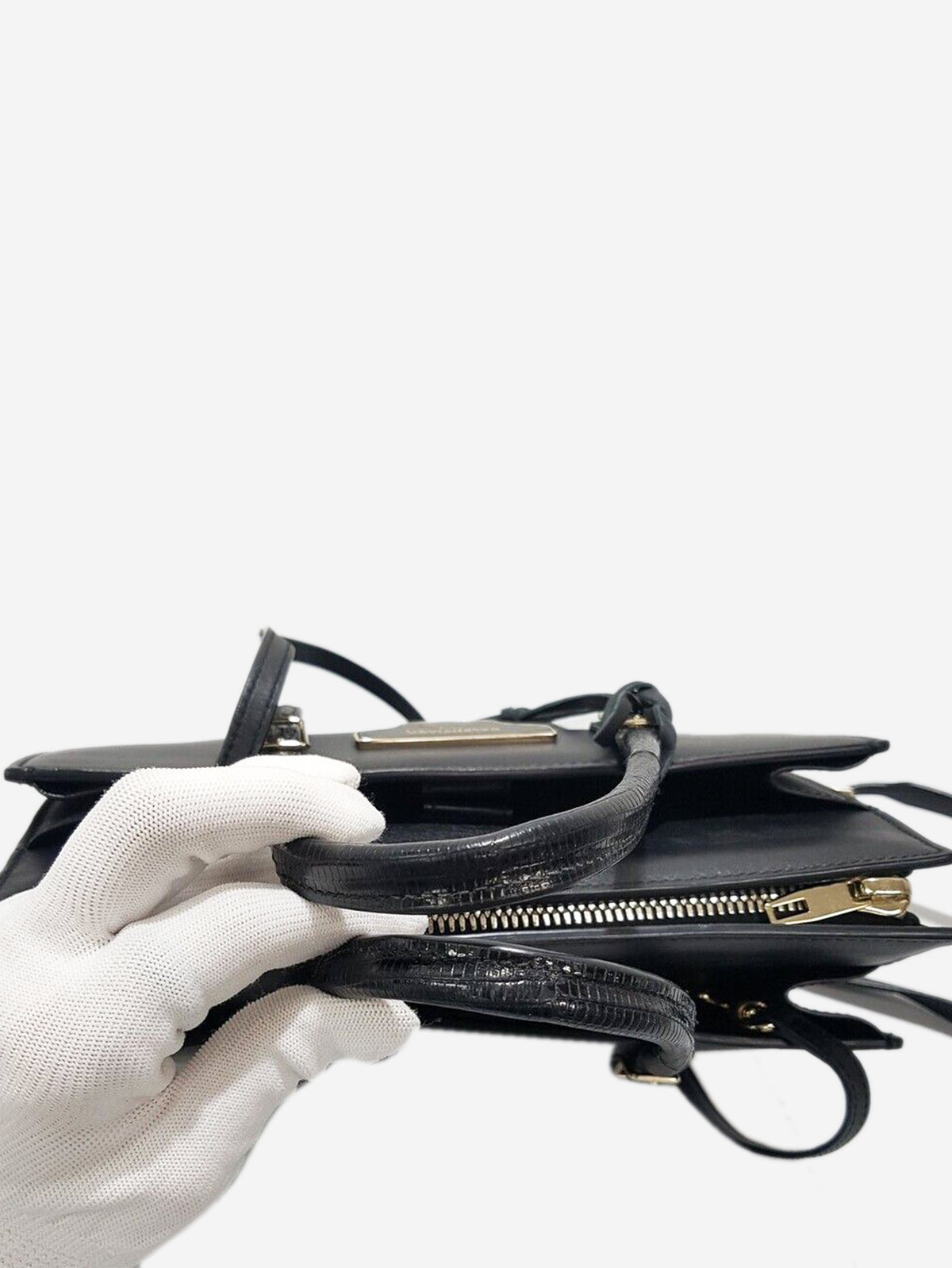 Black City Plate Portfolio bag