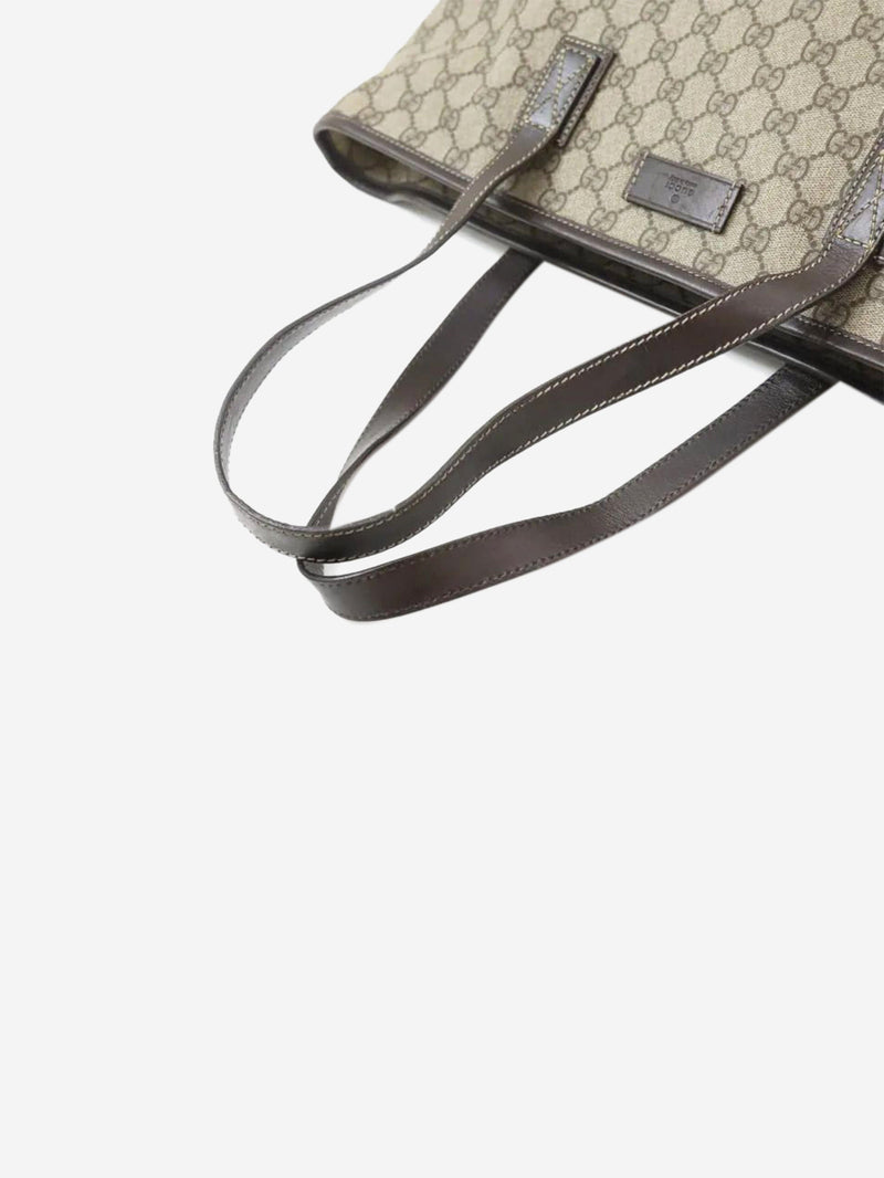 Brown canvas Shopper tote bag Tote Bags Gucci 