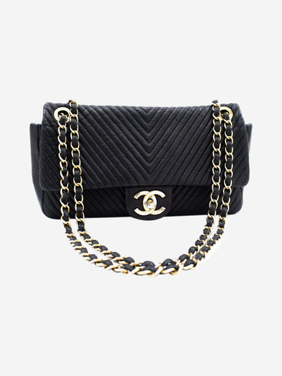 Black 2013 Chevron chain shoulder bag Shoulder bags Chanel 