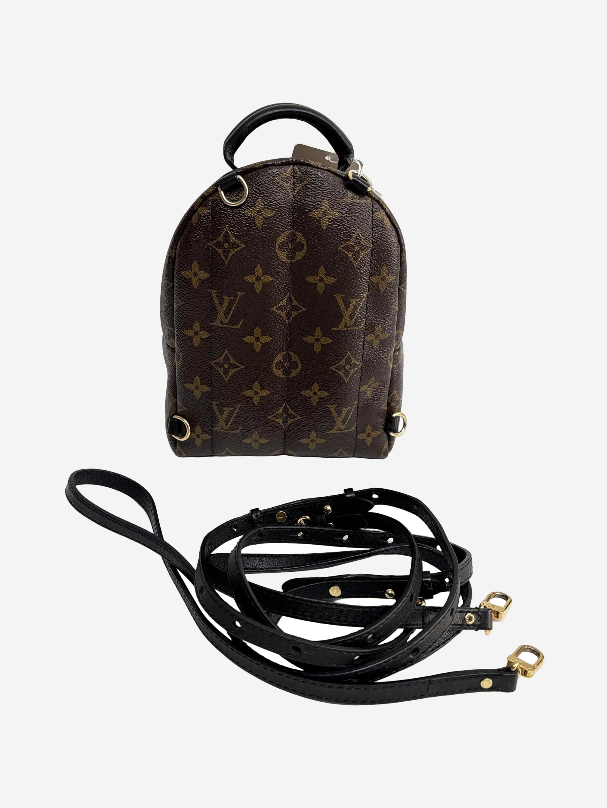 louis vuitton backpack 2016 Louis Vuitton pre-owned brown 2016 Palm Springs mini backpack