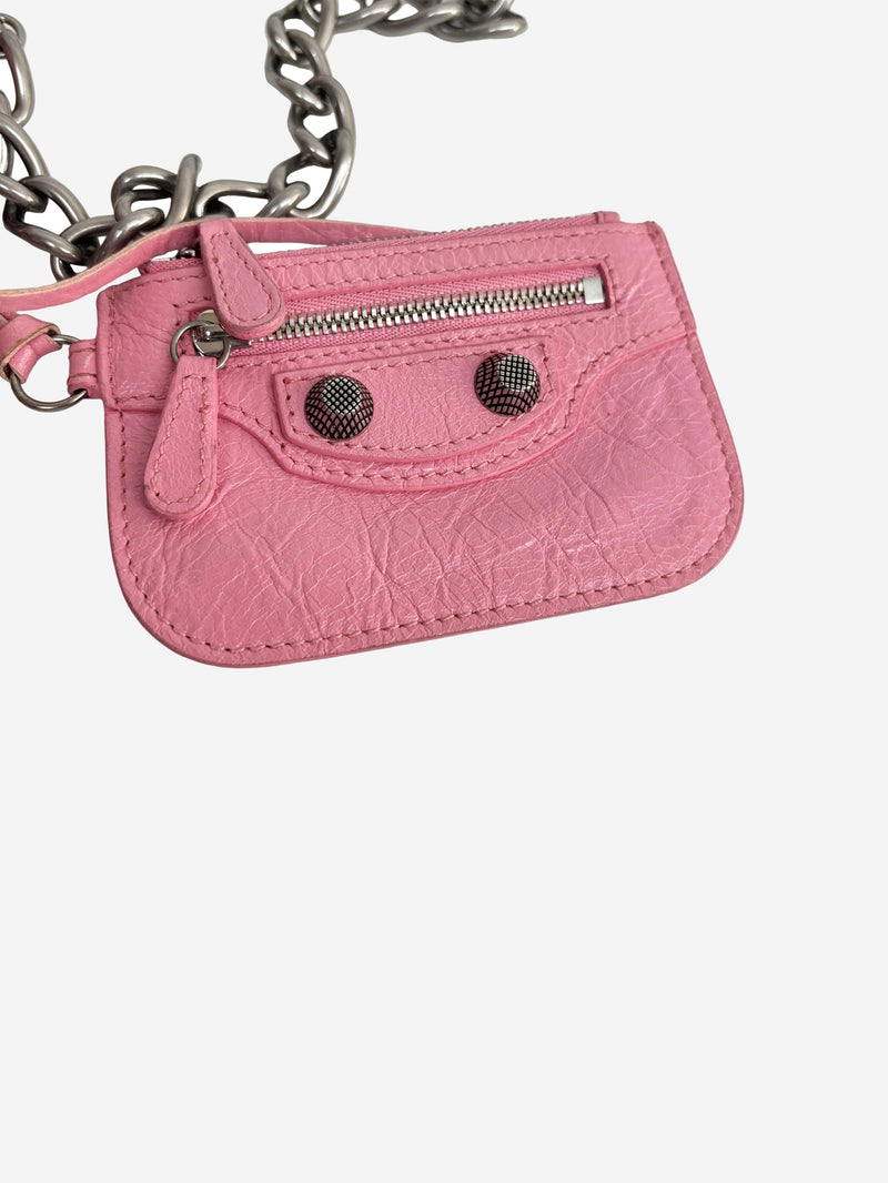Pink crinkle Le Cagole shoulder bag Shoulder bags Balenciaga 