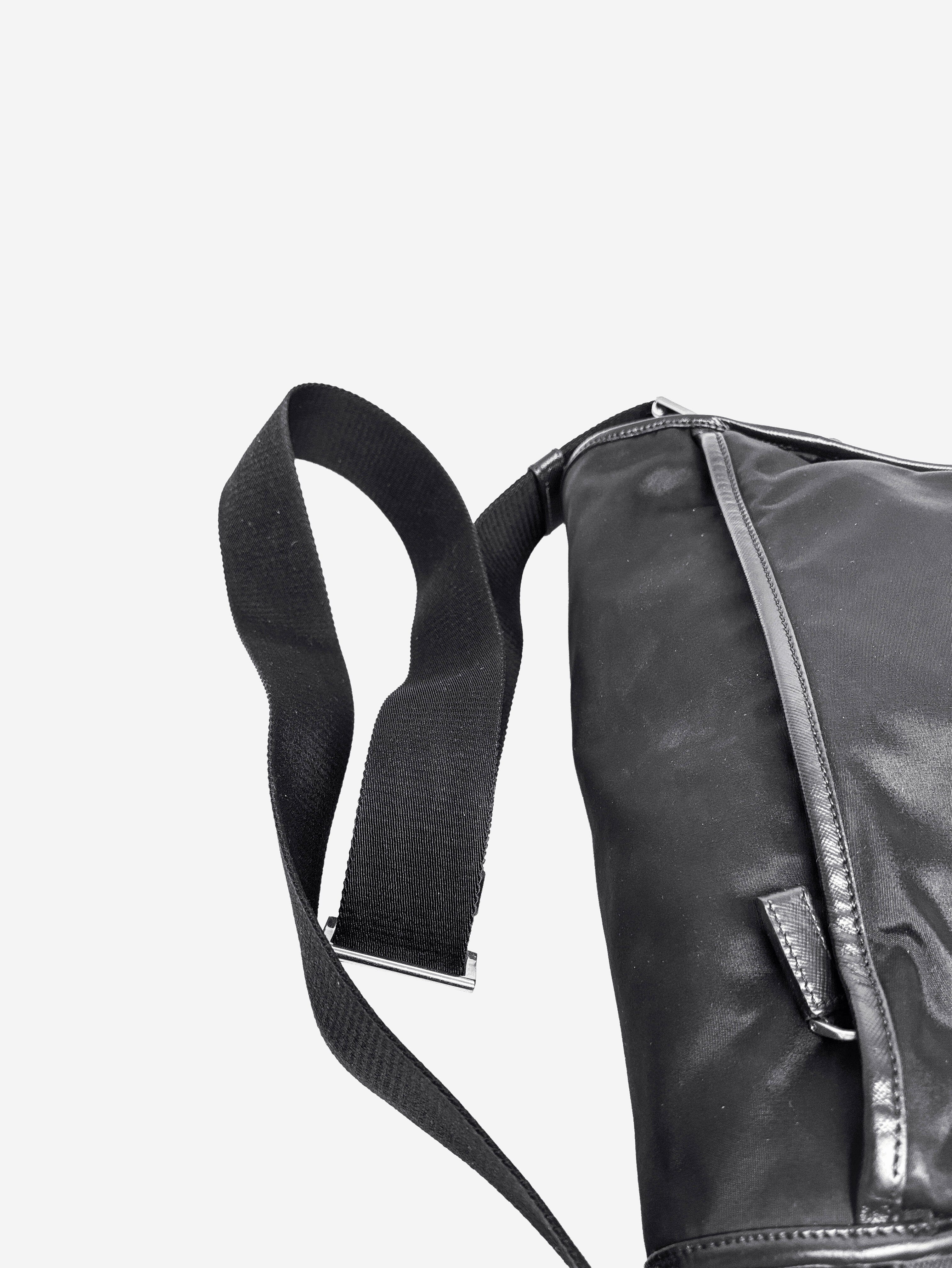 Black nylon messenger bag Shoulder bags Prada 