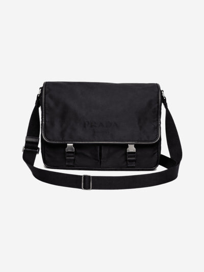 Black nylon messenger bag Shoulder bags Prada 