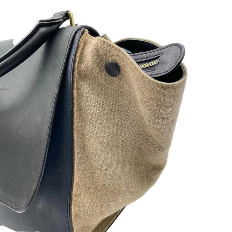 Blue Trapeze leather handbag Shoulder bags Celine 