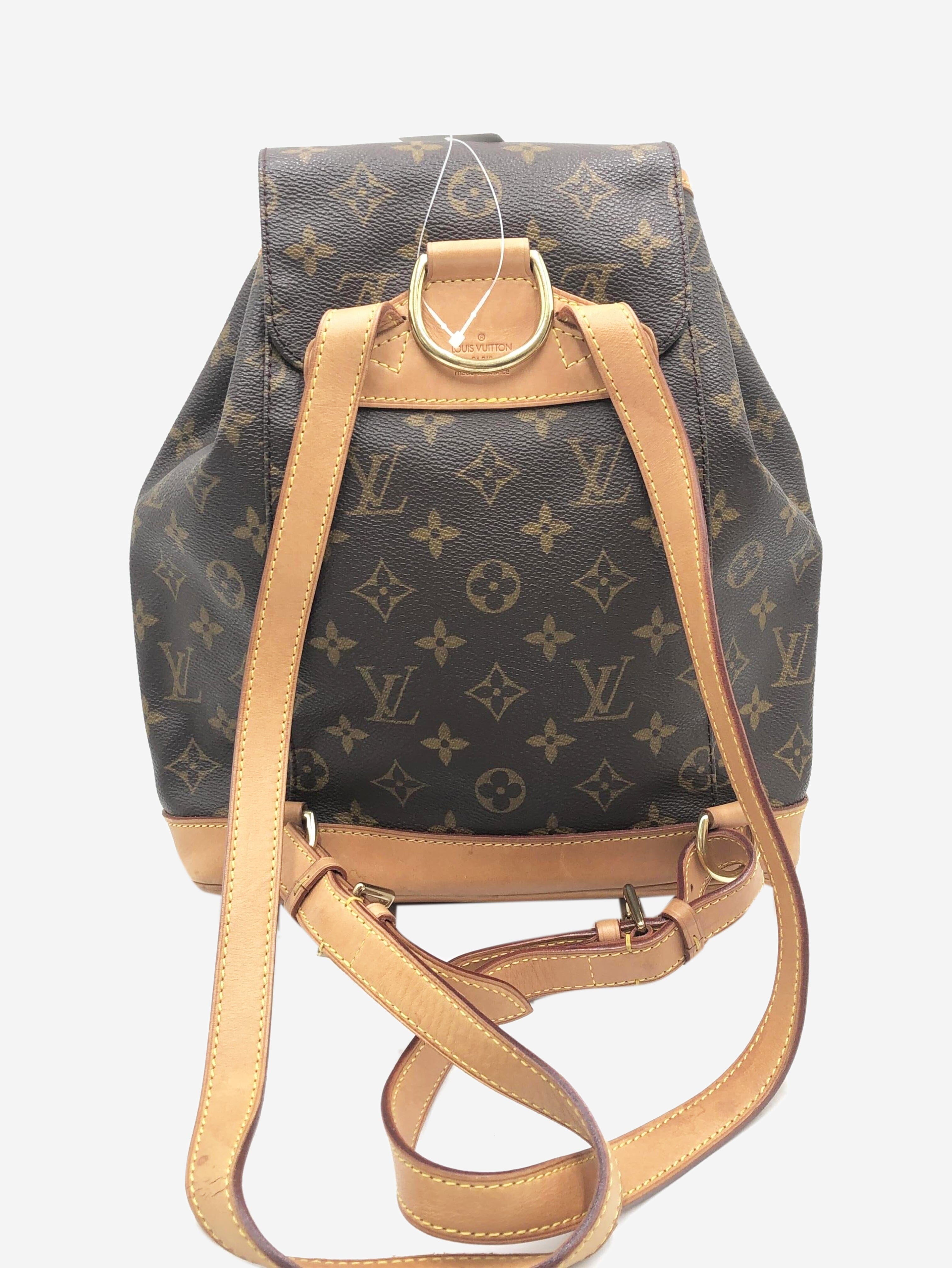 Brown 2000 Montsouris vintage backpack Shoulder bags Louis Vuitton 