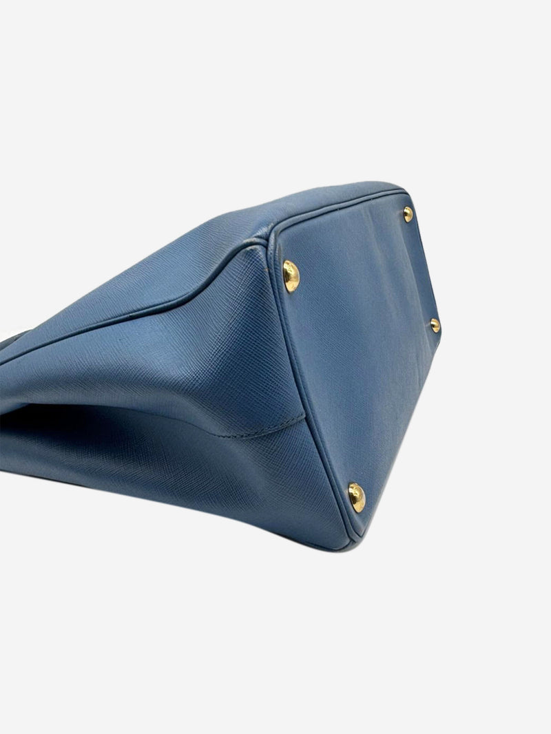 Blue Saffiano leather Galleria 2way bag Shoulder bags Prada 