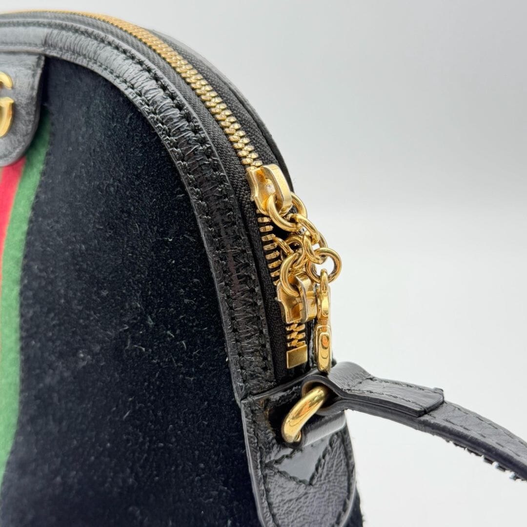 Black suede Ophidia shoulder bag Shoulder bags Gucci 