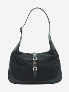 Gucci Black mini Jackie canvas and leather bag