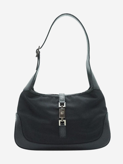 Black mini Jackie canvas and leather bag Shoulder bags Gucci 