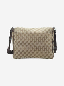 Gucci Brown GG canvas messenger bag
