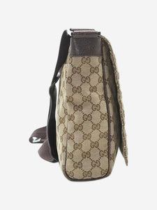 Gucci Brown GG canvas messenger bag