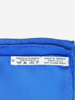 Blue Les Rubans du Cheval Carre 90 Silk Scarf Scarves Hermes 