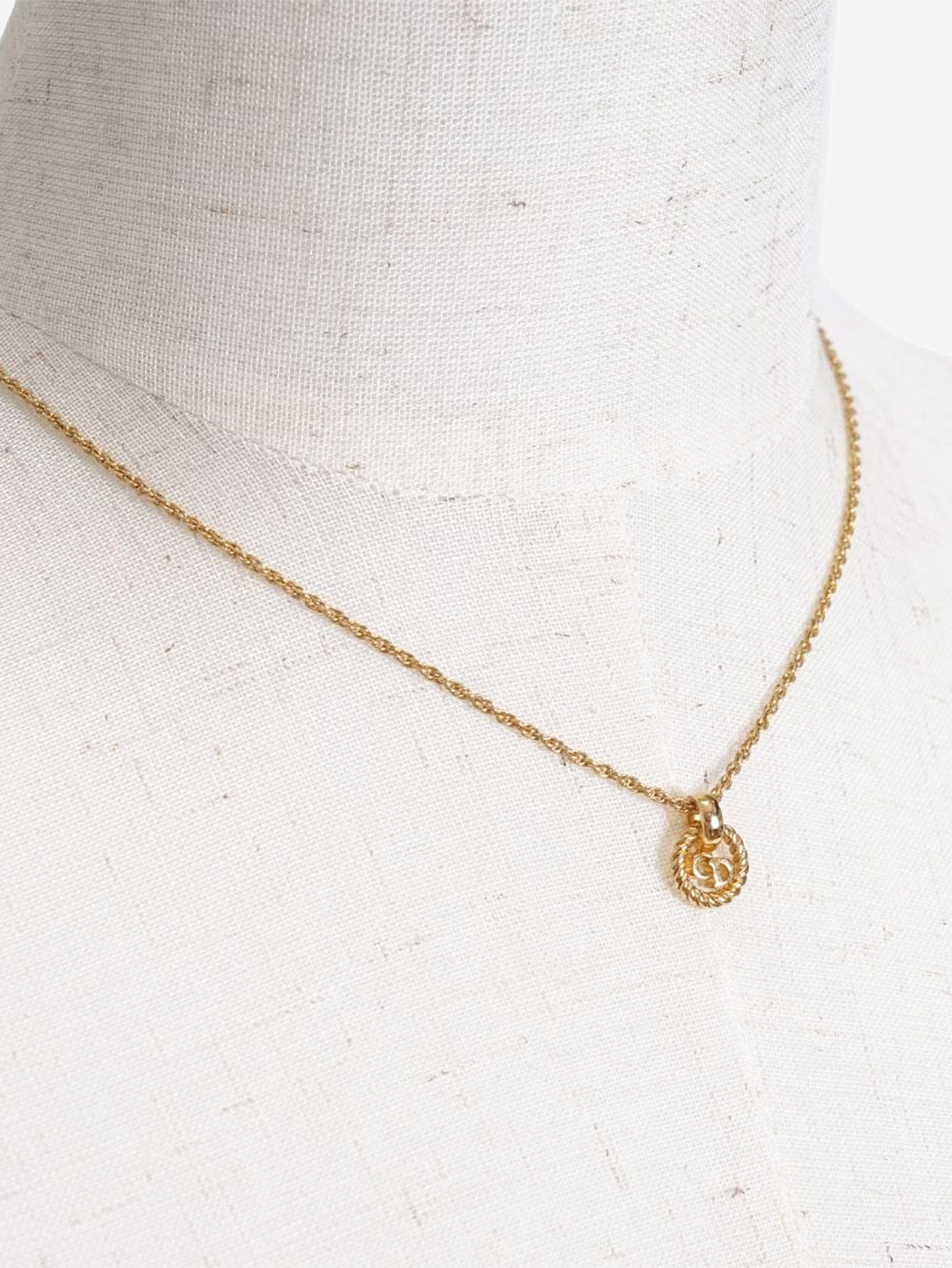 Gold CD choker necklace Necklaces Dior 