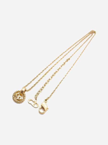 Gold CD choker necklace product image