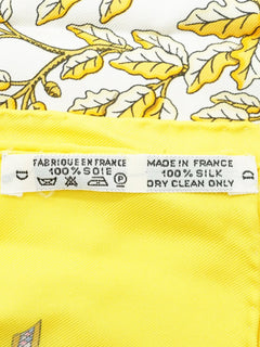 Yellow 1789 Liberte Egalite Fraternite Republique Francaise scarf Scarves Hermes 