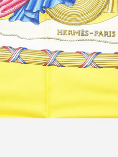 Yellow 1789 Liberte Egalite Fraternite Republique Francaise scarf Scarves Hermes 