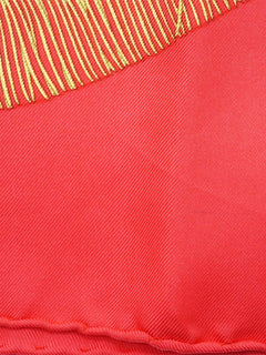 Red Poste et Cavalerie Silk Carre 90 scarf Scarves Hermes 