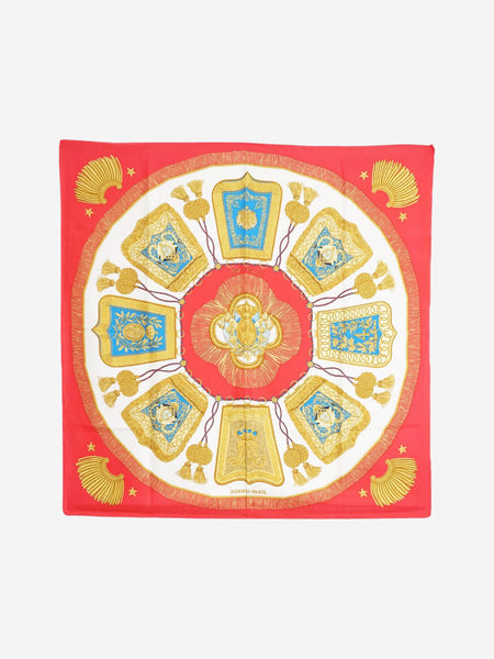 Red Poste et Cavalerie Silk Carre 90 scarf product image