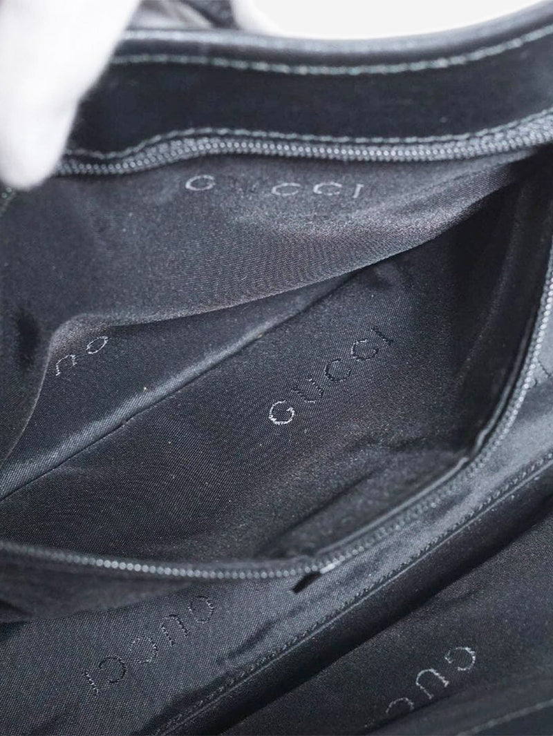 Black Jackie canvas and leather bag Shoulder bags Gucci 