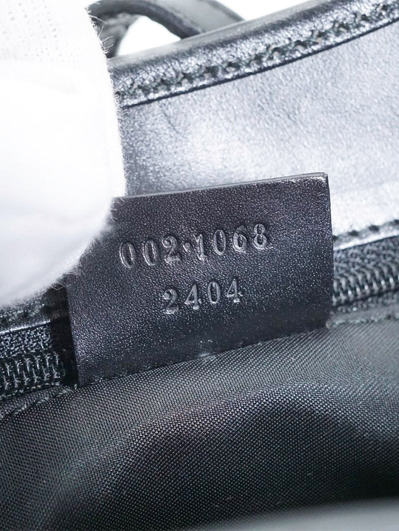 Black Jackie canvas and leather bag Shoulder bags Gucci 