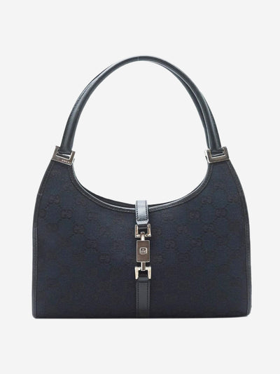 Black Jackie canvas and leather bag Shoulder bags Gucci 