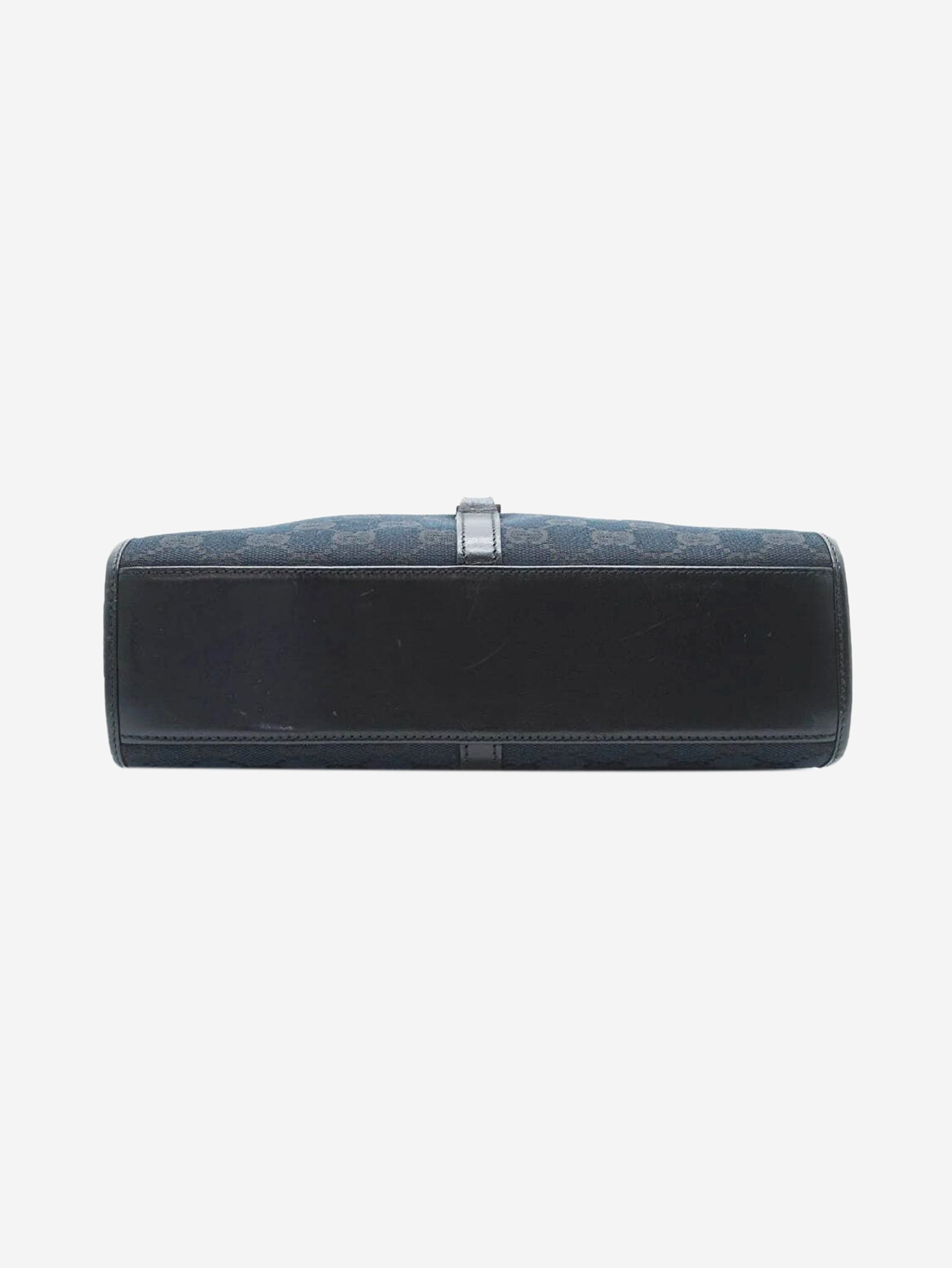 Black Jackie canvas and leather bag Shoulder bags Gucci 