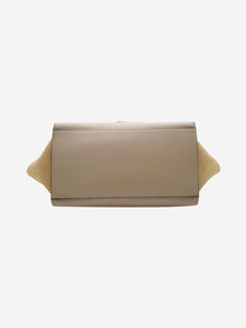 Celine Neutral Trapeze leather and suede 2way bag