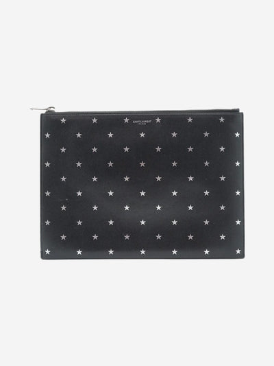 Black leather star clutch Clutch bags Saint Laurent 