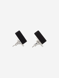 Black CC square stud earrings Earrings Chanel 