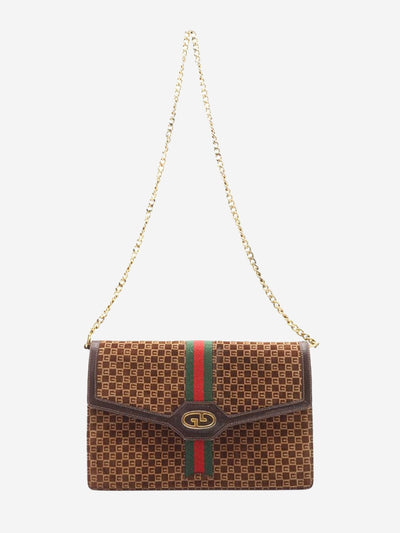 Brown vintage Sherry Line Monogram chain shoulder bag Shoulder bags Gucci 