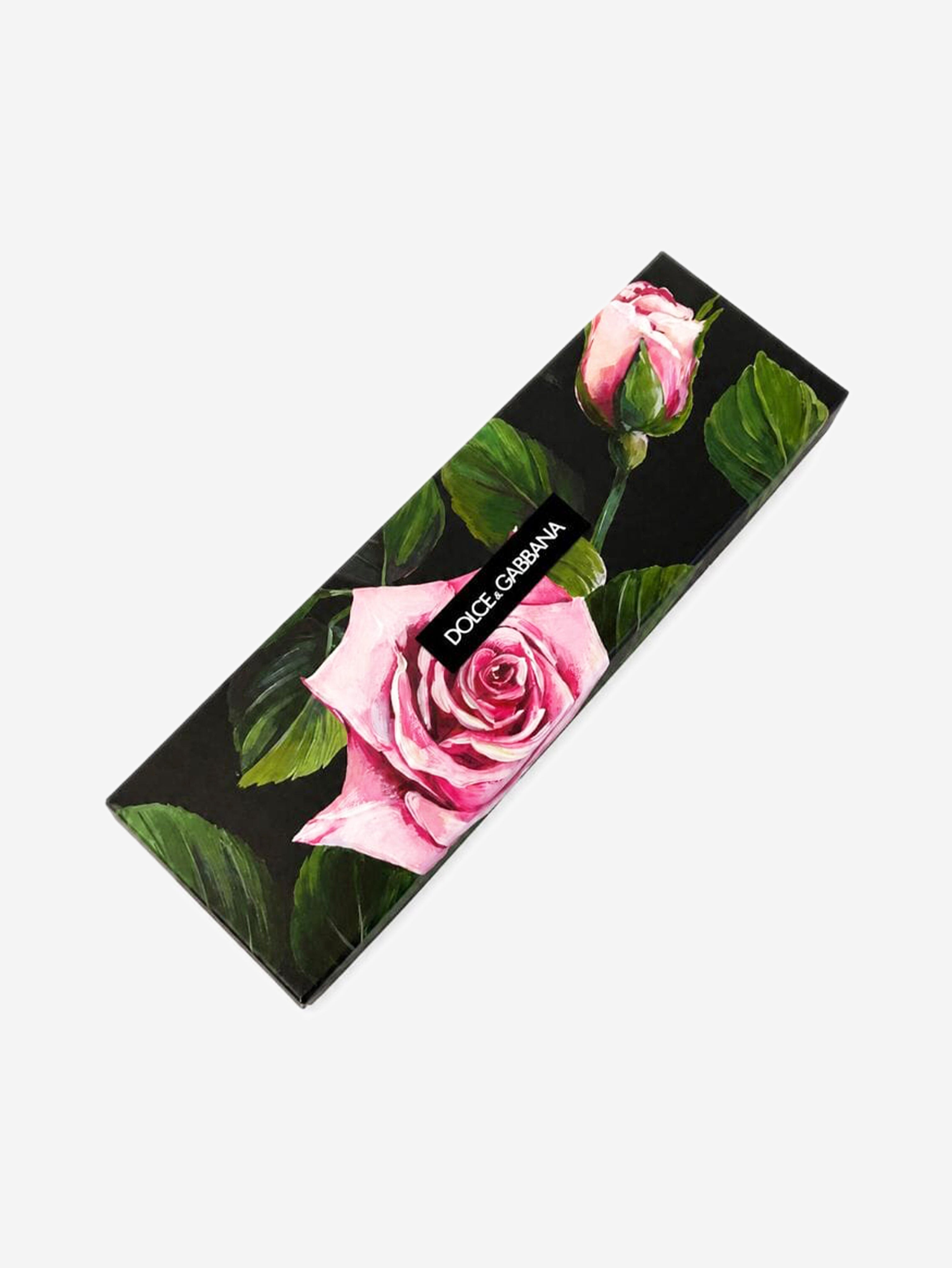 Red silk rose neck tie Scarves Dolce & Gabbana 