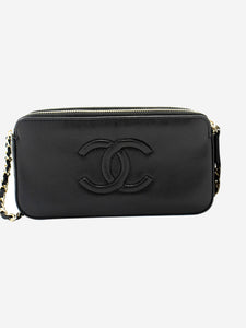 Chanel Black 2019 V-Stich Wallet On Chain