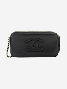 Chanel Black 2019 V-Stich Wallet On Chain