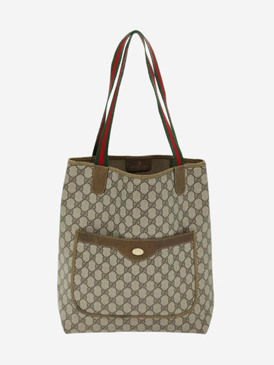 Brown GG Supreme Web Sherry Line tote bag Tote Bags Gucci 