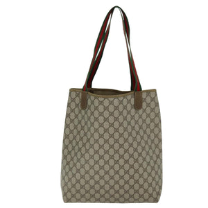 Gucci Brown GG Supreme Web Sherry Line tote bag