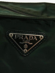 Prada Dark green nylon shoulder bag