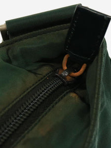 Prada Dark green nylon shoulder bag